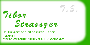 tibor strasszer business card